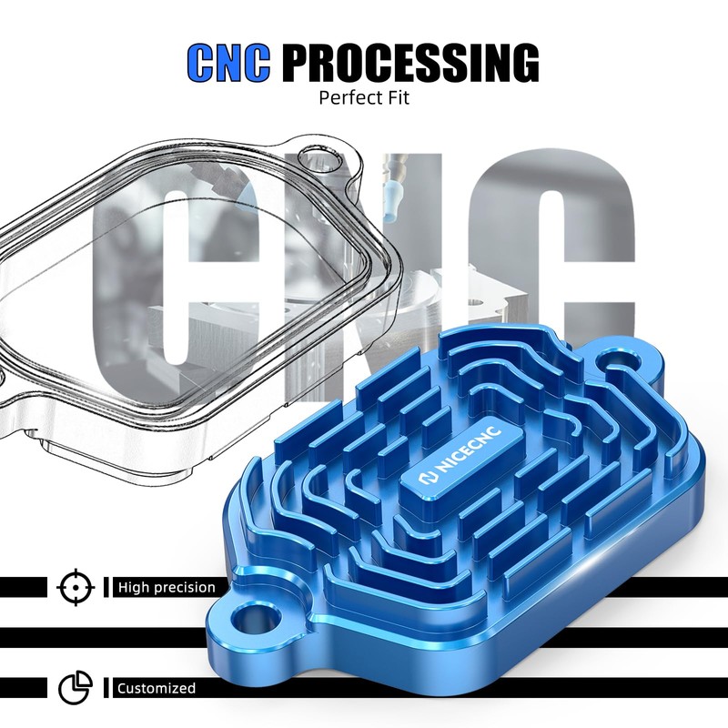 NICECNC Aluminium Finned Valve Covers Compatible with Suzuki DR650SE 1996-2024，DR650S