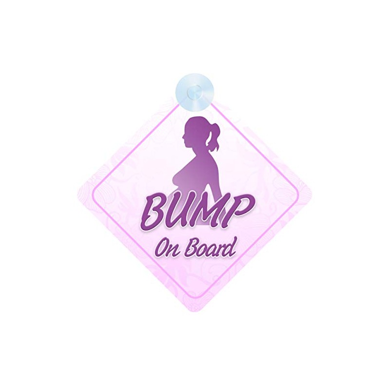 Mum to Be Gift - Bump on Board Car Sign,