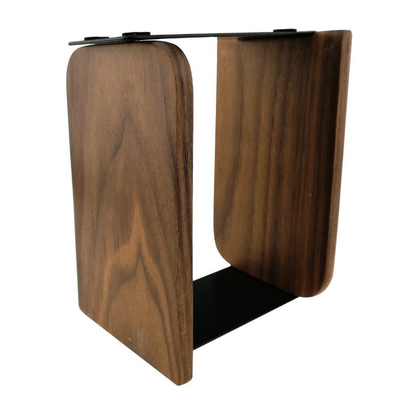 Simple Natural Black Walnut Wood Japanese Style Bookends Bookends for