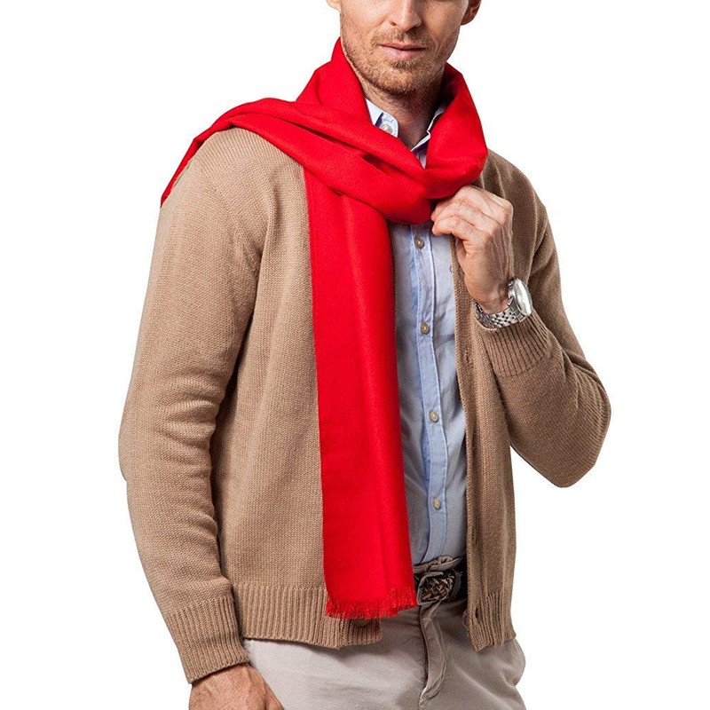 Shubb Men's Scarf, Soft and Warm Cashmere Feel Scarf for