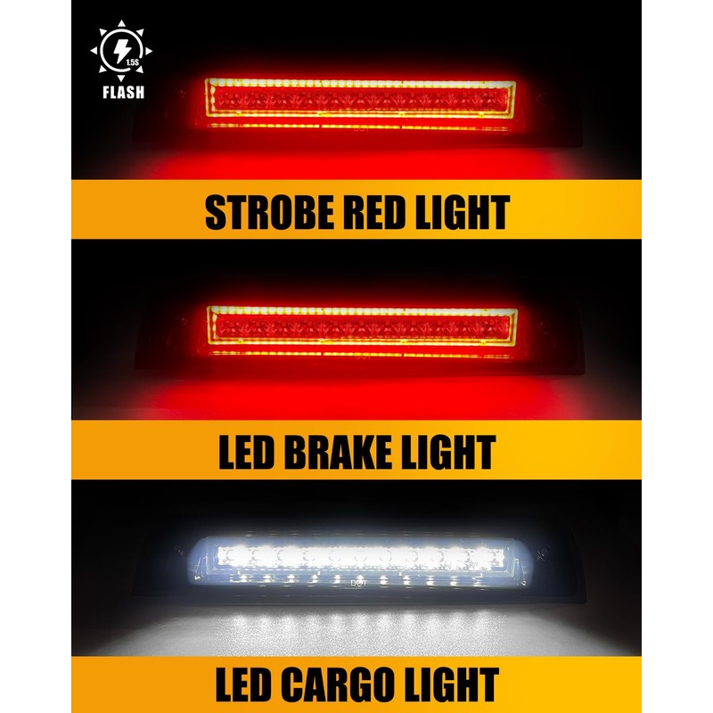 LESAUCE for Dodge RAM 3rd brake light, High Mount Stop