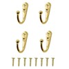 VIPERMARK 4 Pcs Wall Mounted Hooks for Bedroom,Bathroom,Kitchen,and Cabinet Hangers