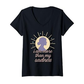 Womens Postpartum Depression PPD Warrior Maternal Mental Health V-Neck T-Shirt