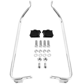 KZMPMT Saddlebag Support Brackets Kits Fit for Harley Touring Road King Electra Glide Ultra Classic 1997-2008 Road Glide 1998-2008 Street Glide FLHX 2006-2008, Chrome OEM：49206-04 49207-04 3501-0603