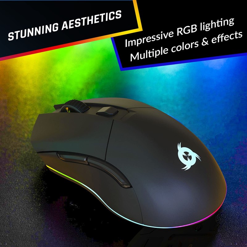 KLIM Blaze Pro Rechargeable Wireless Gaming Mouse with Charging Dock