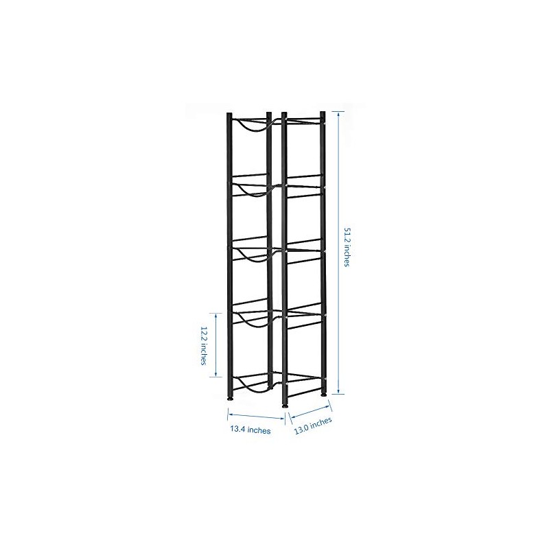 Stainless Steel 5 Tier Heavy Duty Detachable Water Bottle Storage