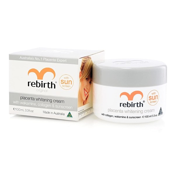 Rebirth Placenta Whitening Cream with Wakamine, Collagen & Sunscreen 100ml