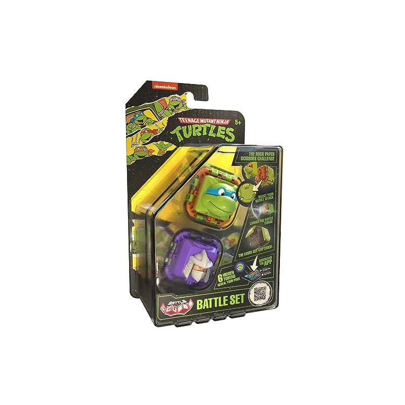 Battle Cubes Ninja Turtles Leonardo Vs Shreder 2 Pack -