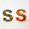 OAEUQ Fillable Alphabet Acrylic Tray Letter Candy Jar Reusable Party