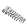 10PCS Triple Square Spline Bit Socket Set Low Wear Accurate