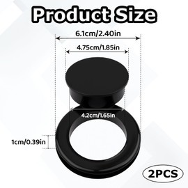 2 Set Patio Table Umbrella Hole Ring,Umbrella Hole Ring,With Ring Plug And Cap,For Outdoors Patio Garden Table