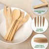 BAMBOWARE - Bamboo Cutlery Knife Bulk Package 100 Pieces