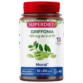 Superdiet Griffonia 185 mg 5-HTP 40 Capsules