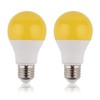 60Watt Yellow LED Bug Light Bulb 2-Pack No Blue Light
