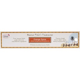 Marco Polo's Treasures Orange Spice Incense Sticks, Orange Spice, Pack of 10
