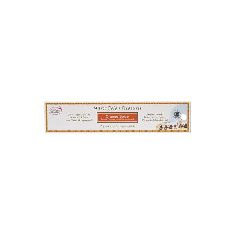 Marco Polo's Treasures Orange Spice Incense Sticks, Orange Spice, Pack