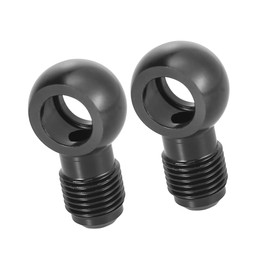 A ABSOPRO 2pcs 12mm Fuel Banjo Fitting 6AN Fuel Line Adapter Connector for Car Item Replacement