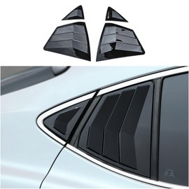 Axinda Rear Side Window Louvers Fit for Toyota Camry 9th Gen 2024 2025, Racing Style Sport ABS Air Vent Scoop Shades Cover Trim Blinds, Exterior Accessories, 2 PCS (Glossy Black)