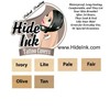 Hide Ink Temporary Tattoo Cover Up 4" x 6" -
