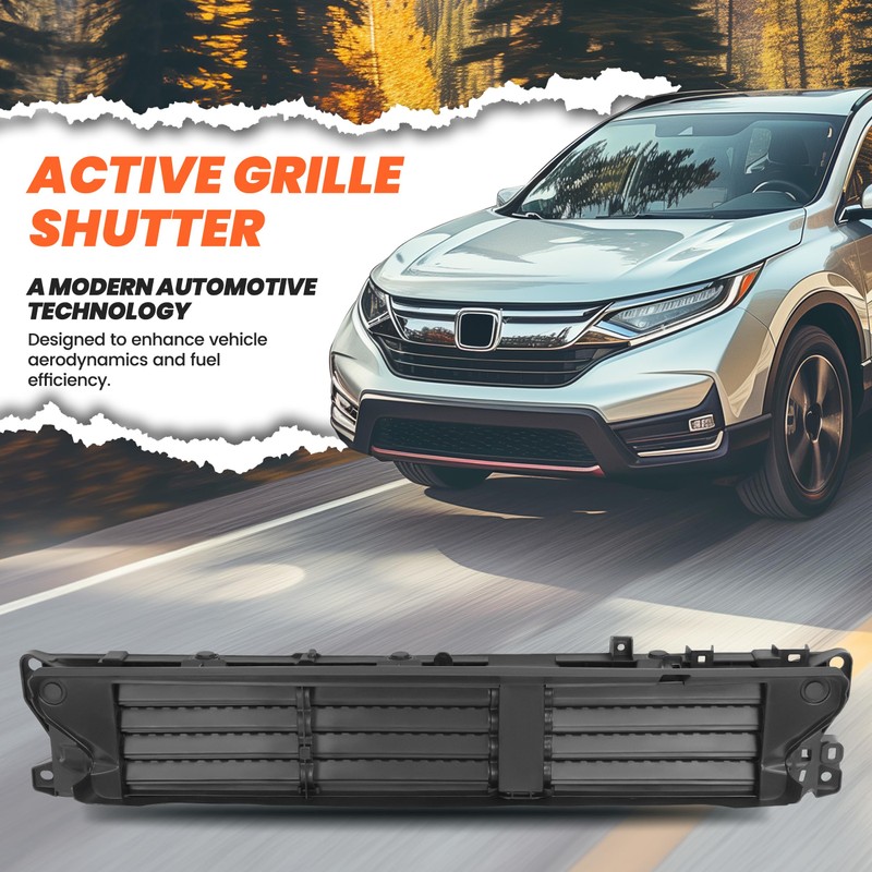 HECASA Lower Active Grille Shutter W/O Motor Compatible with 2017-2020