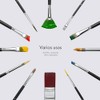 ARTIFY 26 Pzas Pinceles Pintura Acrilica Profesionales No Pierden Cerdas