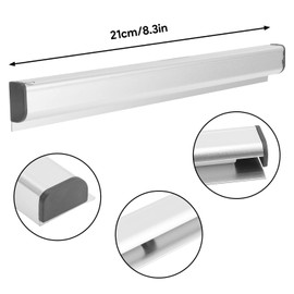 Titular de Boletos de Restaurante, 21 cm/30 cm Soporte de Recibos de Estante Deslizante de Aluminio Titular de Pedidos de Cocina, Titular de Boletos de Pedidos de Facturas para Restaurantes (21 cm)