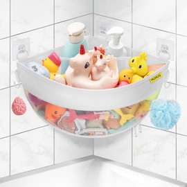 MUMUQ Bath Toy Storage Corner Bath Toy Storage Bath Toy Hanging Organiser Bag Bath Toy Holder Mesh Bag Storage Bag and Sorting Toys