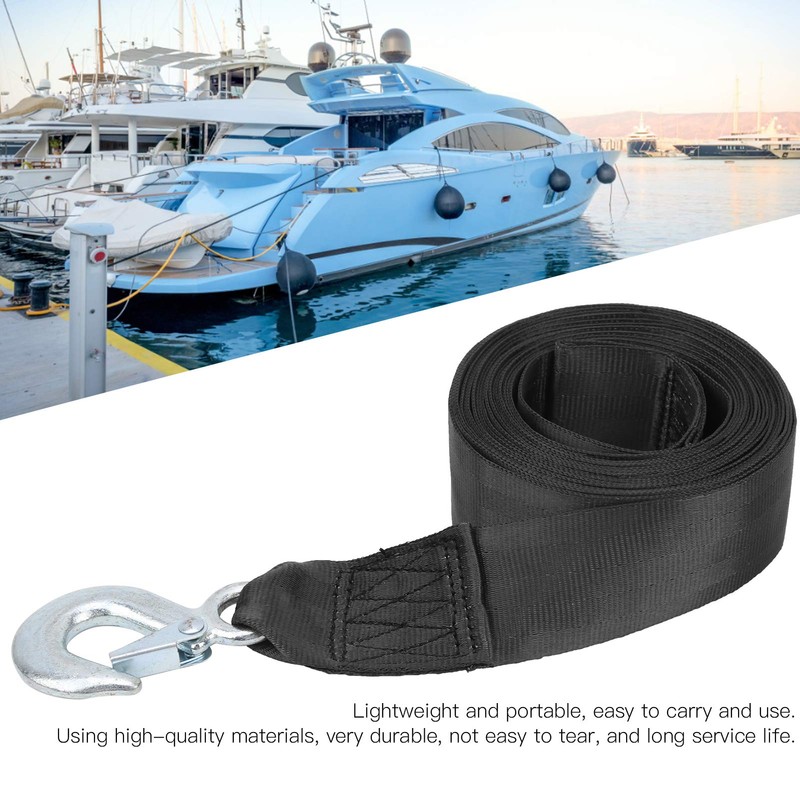 Heavy Duty 6M Marine Winch Strap, Boat Winch Strap with