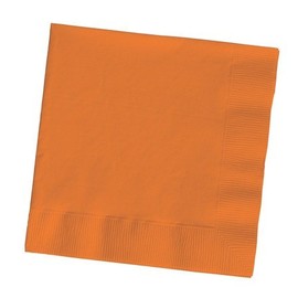Club Pack of 500 Sunkissed Orange 3-Ply Paper Party Lunch Napkins 6.5"