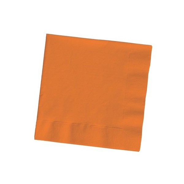Club Pack of 500 Sunkissed Orange 3-Ply Paper Party Lunch