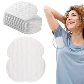 Yadiana 100pcs Armpit Sweat Pads, Disposable Underarm Sweat Pads, Invisible Sweat Pads For Women & Men Underarm, Unflavored Comfortable Armpit Dress Shield Protection (100 Pcs)