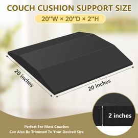 HZCGJMY Couch Cushion Support for Sagging Seat Firm Density Foam Insert Trapezoidal Sofa Cushion Support Replacement for Furniture Sagging Couch Support Under Cushion 3PC