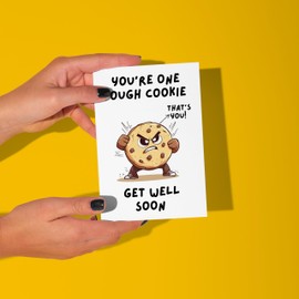 LimaLima Get Well Soon Card Large 5.5 x 8.5 For Men & Women Kids Speedy Recovery After Operation Illness Broken Leg