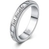 Sterling Silver Just Breathe Spinner Ring Fidget Anxiety Worry Relieving