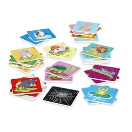 Dal - Memo Animals, Watch out The Spider. Wooden Memory Game with 32 Cards. Suitable for Children 3+