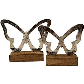 khevga Decorative butterflies spring summer decoration made of wood and metal.