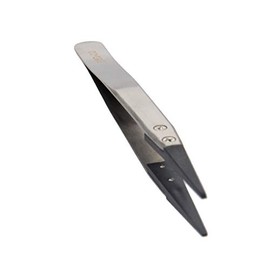 Utoolmart ESD-00 Precision Anti-Static Carbon Fiber Tweezers Stainless Steel Tweezers for Craft Jewelry Electronics 3 pcs