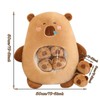 Capybara Plush with 6 Cute Babies Capybara Stuffed Animals,a Bag