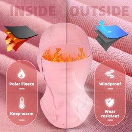 ICOCOPRO Kids Balaclava,Unisex Ski Mask Kids, Neck Warmer Kids Thermal Fleece Balaclava, Cycling Balaclava Kids for Boys and Girls