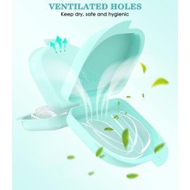 Litlcutie Mouth Guard for Grinding Teeth at Night,Upgraded Safety EVA Material, Night Guards for Teeth Grinding, 4 Pack/Small Size,Transparent