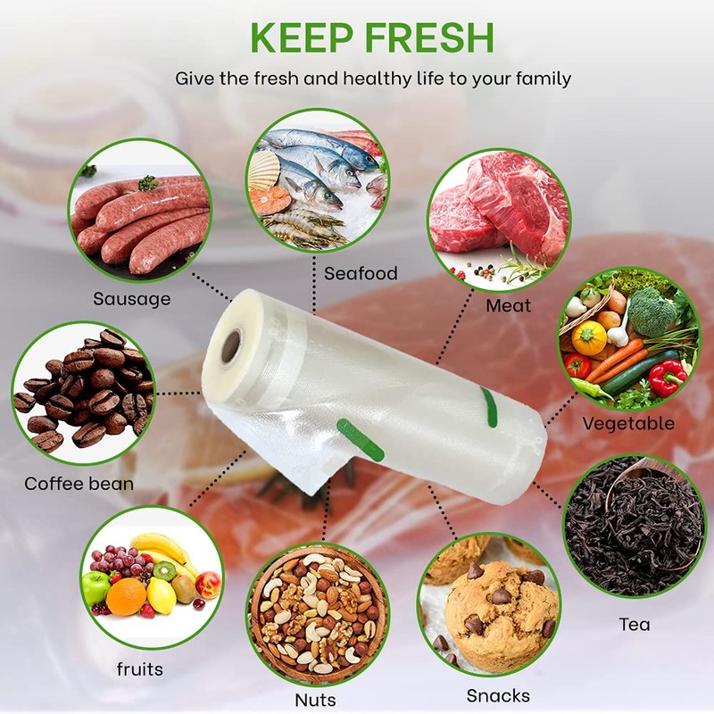 Seepar Vacuum Food Sealer Rolls, Pack of 2, (20cm x