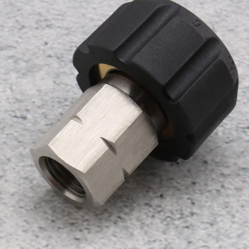 ECSiNG Pressure Washer Adapter, Metric M22 to 1/4" NPT Female