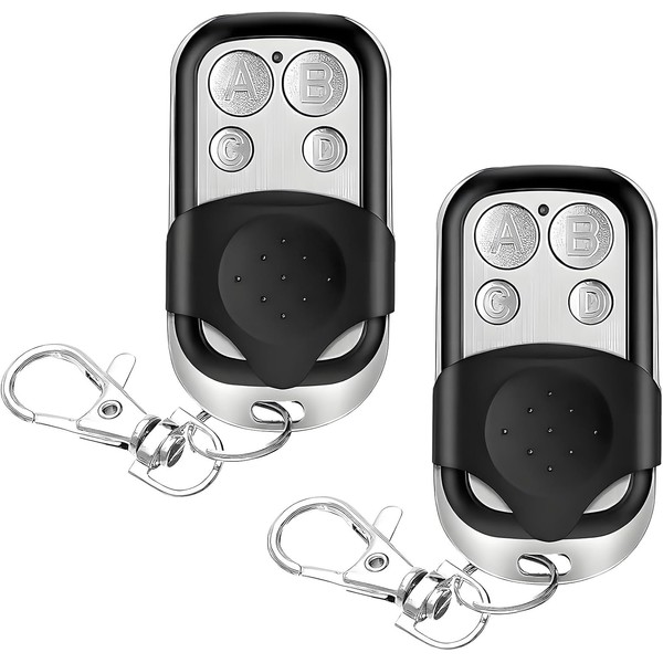 Remote Control Garage Door, 2 Pieces 433 MHz Universal Remote