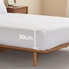 DAPU Linen Fitted Sheet, 100% French Natural Flax, Breathable, 100