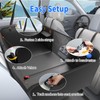Back Seat Extender for Dogs, Heavy-Duty Hard Bottom Backseat Cover,