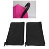 2PCS Handle Sleeve Cover,Stroller Handle Sleeve Zipper Stroller PU Leather