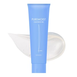 SONOKO Pure Moist Cleansing Gel, 4.2 oz (120 g), Renewed, Makeup Remover, Moisturizing Formulation, Hyaluronic Acid, Ceramide, Highly Moisturizing, Pores, Blackheads, Dullness, Cleansing