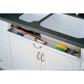 Tip-Out Tray Cut-To-Size with 1 Pair Hinges/End Caps Sink & Base Accessories - 6551-36-11-50 - 36"W x 2-7/16"D x 3-15/16"H - White