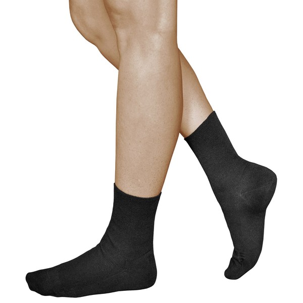 vitsocks Women's Loose Fitting Non Elastic Top ALL-COTTON Socks (3
