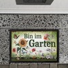 speecheese Bin im Garten Butterfly and Flowers Door Mat XL